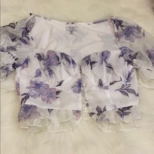 beautiful and delicate lavender flower top